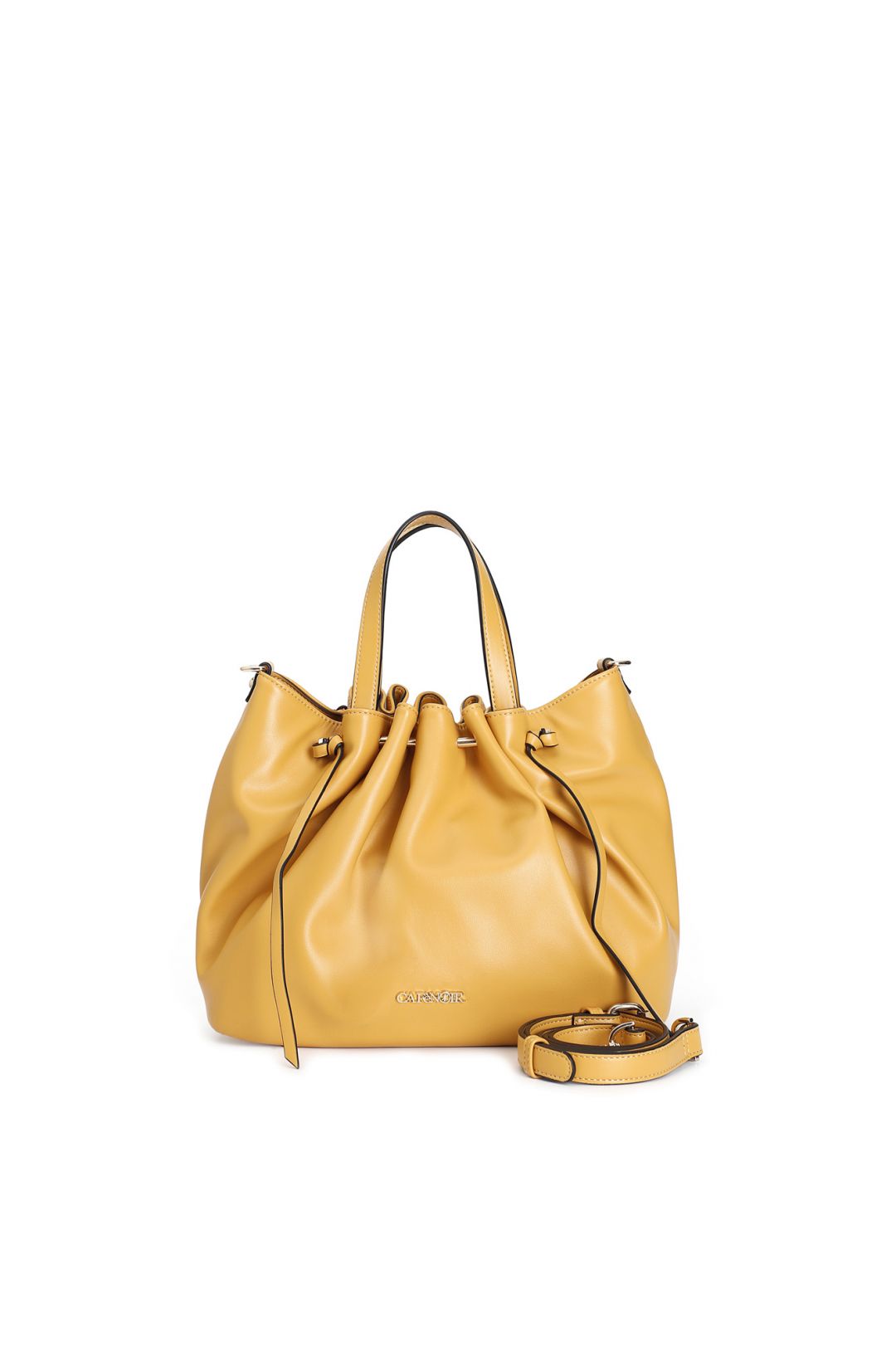 CAFèNOIR borsa donna a mano ecopelle media C3WD0808 R003 GIALLO OCRA estate 2025