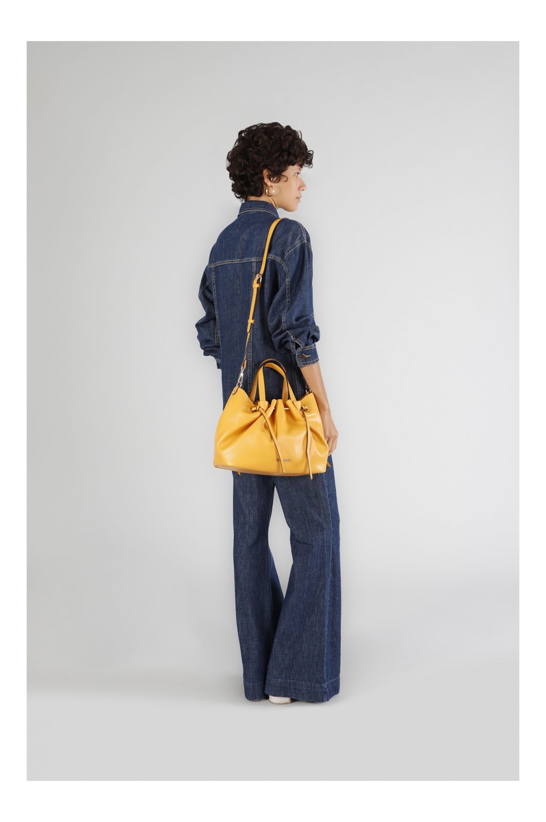 CAFèNOIR borsa donna a mano ecopelle media C3WD0808 R003 GIALLO OCRA estate 2025