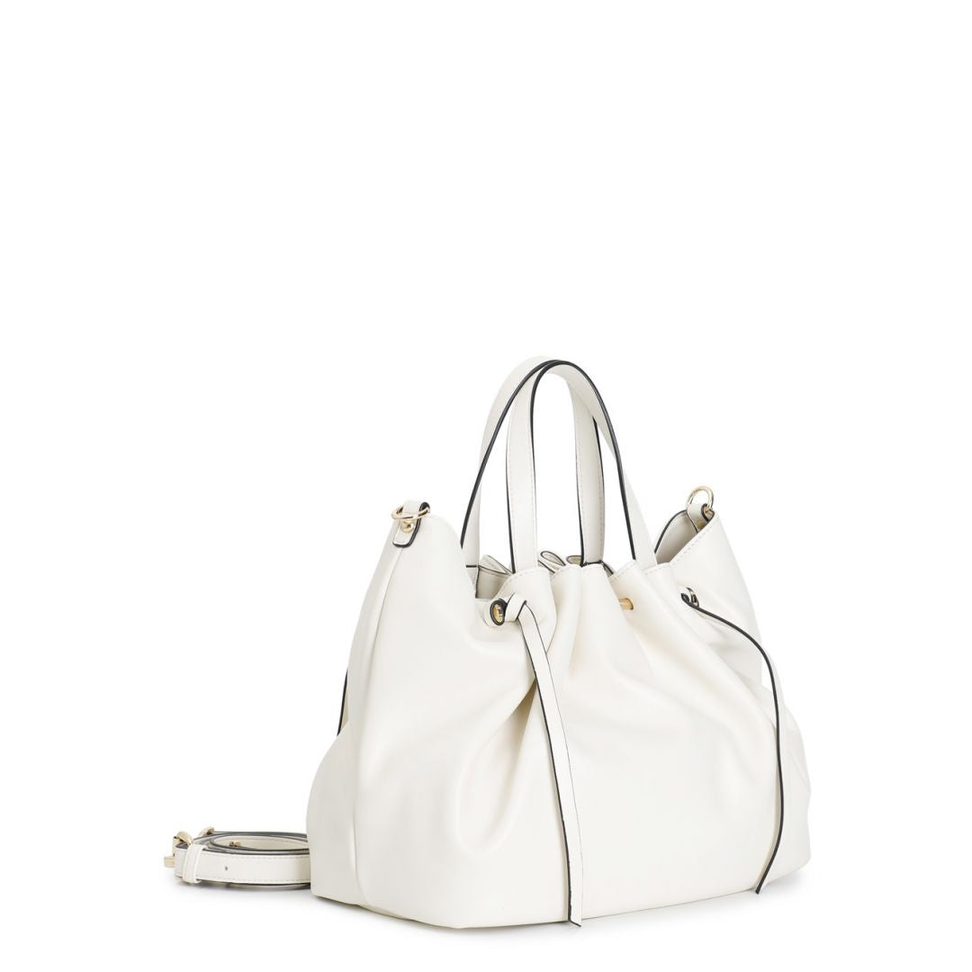 CAFèNOIR borsa donna a mano ecopelle media C3WD0808 W015 PANNA estate 2025
