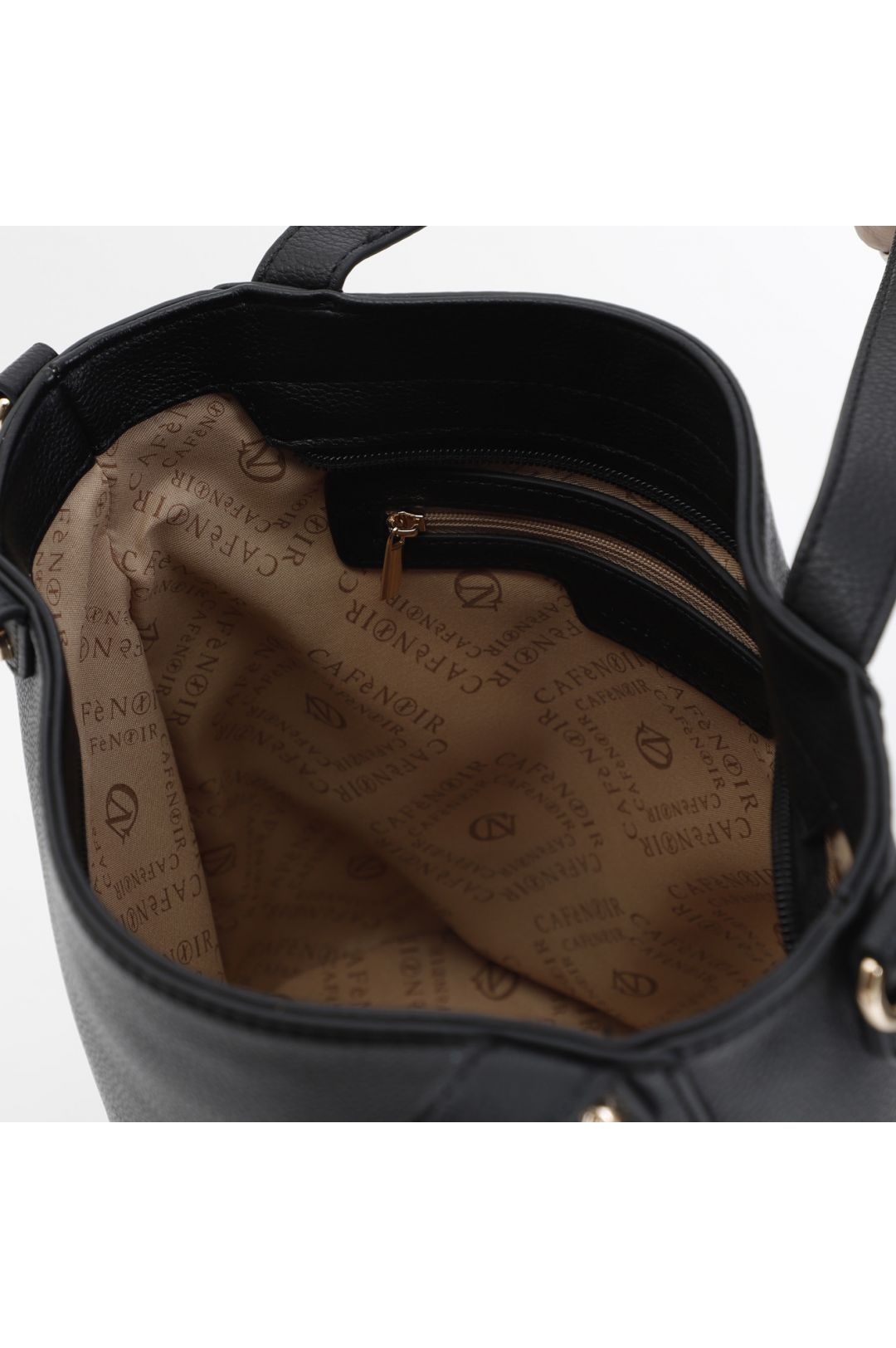 CAFèNOIR borsa donna secchiello a mano ecopelle media C3YA0801 N001 NERO estate 2025