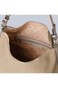 Thumbnail for CAFèNOIR borsa donna sacca a spalla ecosuede grande C3YB0904 M008 BEIGE inverno 2025