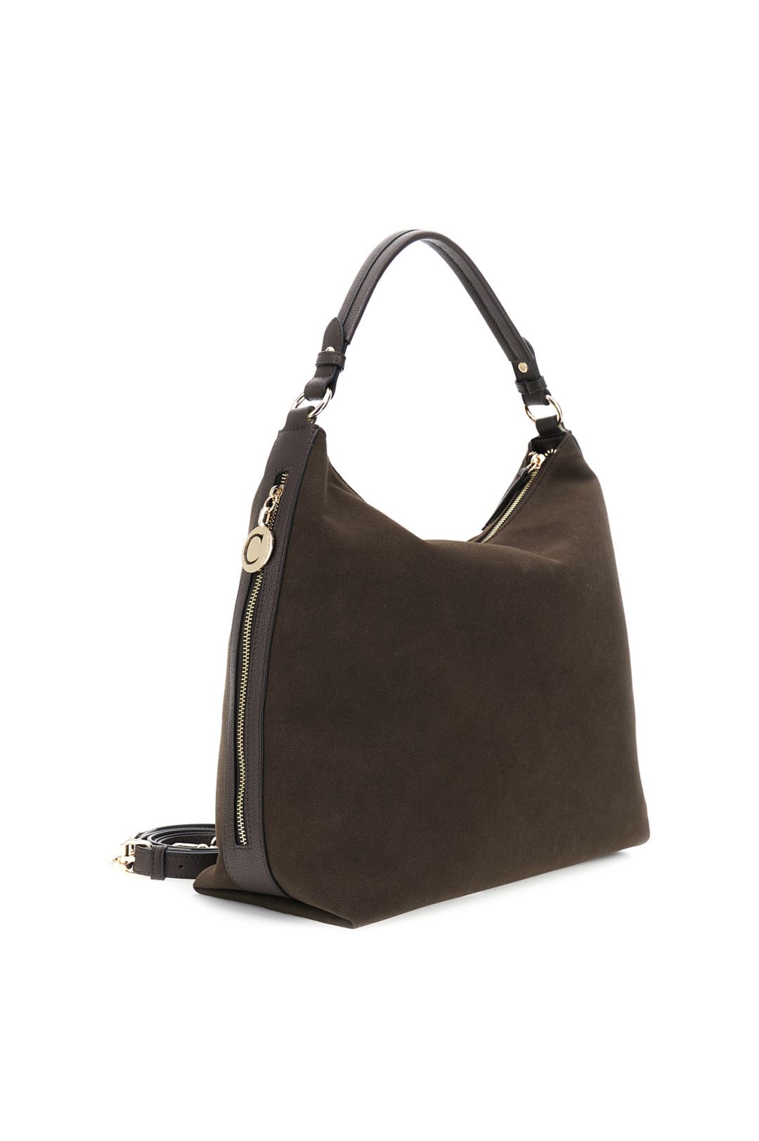 CAFèNOIR borsa donna sacca a spalla ecosuede grande C3YB0904 M012 MARRONE inverno 2025