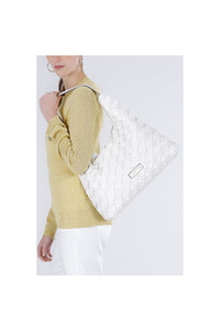 Thumbnail for CAFèNOIR borsa donna a spalla ecopelle large C3YB1001 W001 BIANCO estate 2026