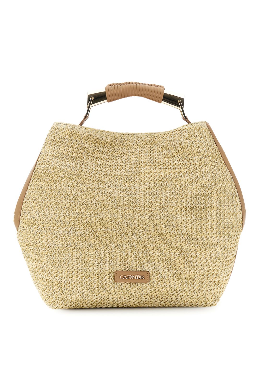CAFèNOIR borsa donna a mano raffia ecopelle grande C3YC1010 Q007 NATURALE BEIGE estate 2026