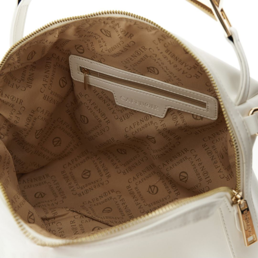 CAFèNOIR borsa donna a mano bauletto ecopelle media C3YD1015 W001 BIANCO estate 2026