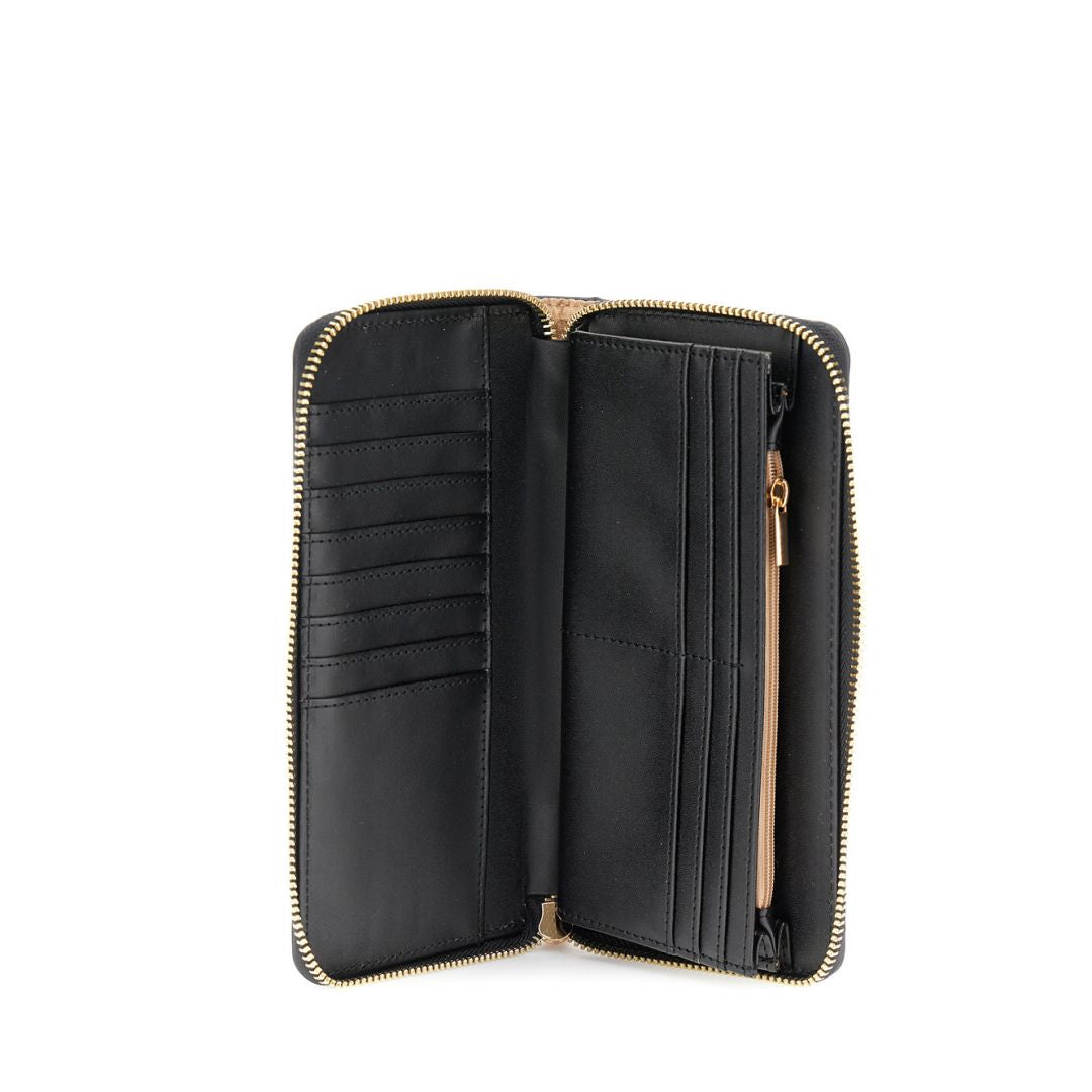 CAFèNOIR portafoglio donna ecopelle cerniera C4AA0903 N078 NERO inverno 2025