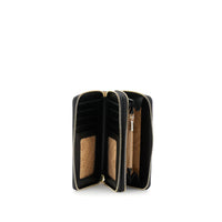 Thumbnail for CAFèNOIR portafoglio donna ecopelle cerniere C4AY0907 N079 ANIMALIER MARRONE NERO inverno 2025