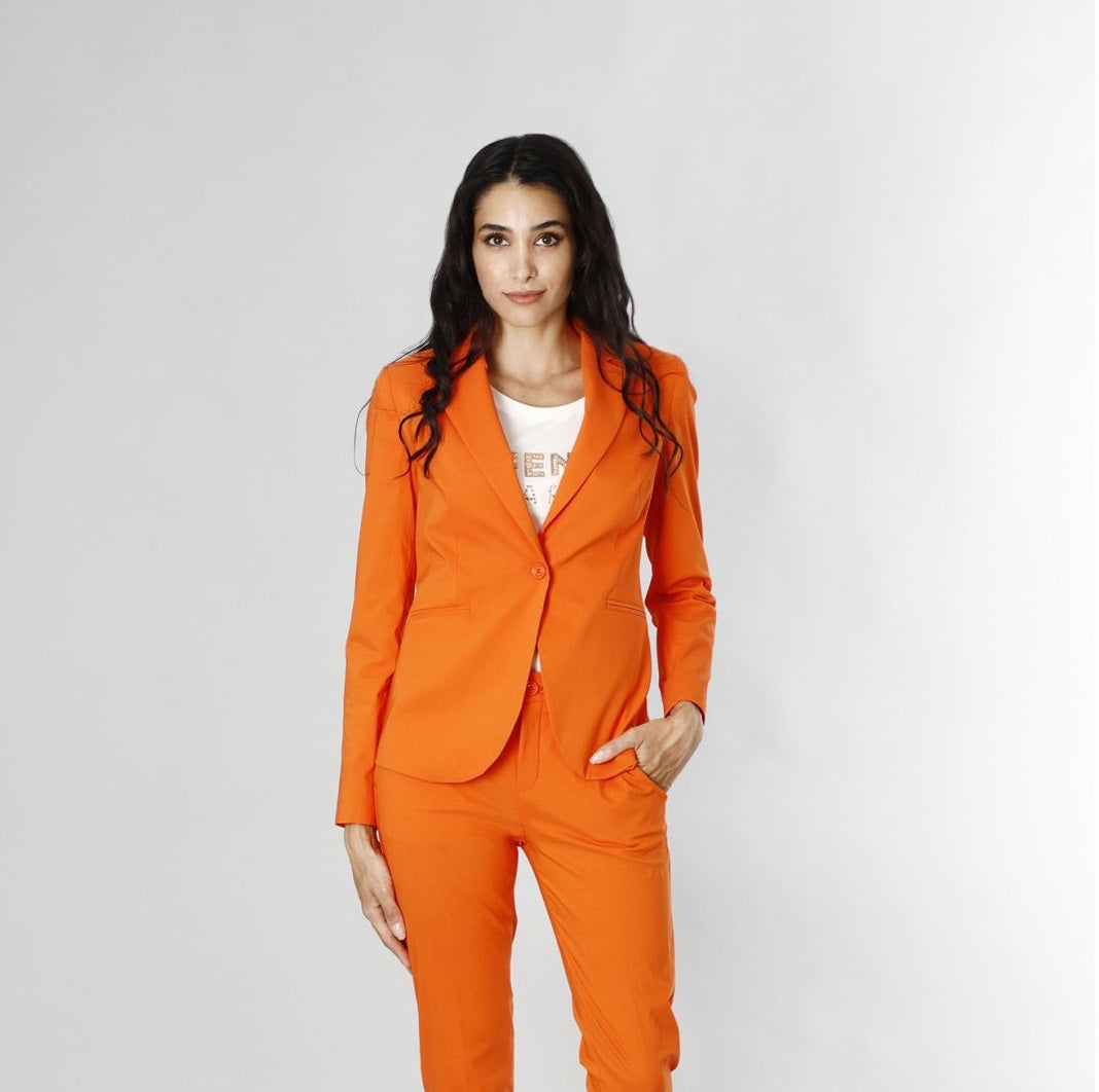 CAFèNOIR giacca donna monopetto superstretch C7JH0042 R003 ARANCIO estate 2023