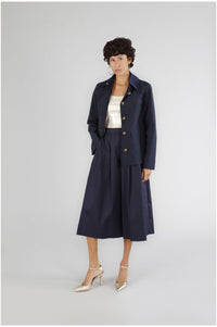 Thumbnail for CAFèNOIR giubbino donna spolverino corto nylon C7JI0089 B020 NAVY BLU estate 2025