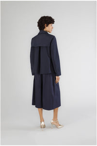 Thumbnail for CAFèNOIR giubbino donna spolverino corto nylon C7JI0089 B020 NAVY BLU estate 2025