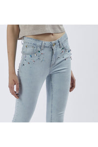 Thumbnail for CAFèNOIR pantaloni donna jeans skinny C7JJ0137 B010 CELESTE CHIARO estate 2024
