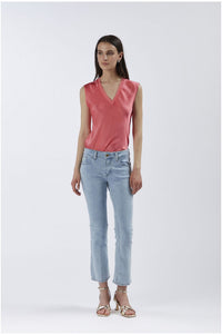 Thumbnail for CAFèNOIR pantaloni donna jeans zampetta C7JJ1026 B010 CELESTE CHIARO estate 2024