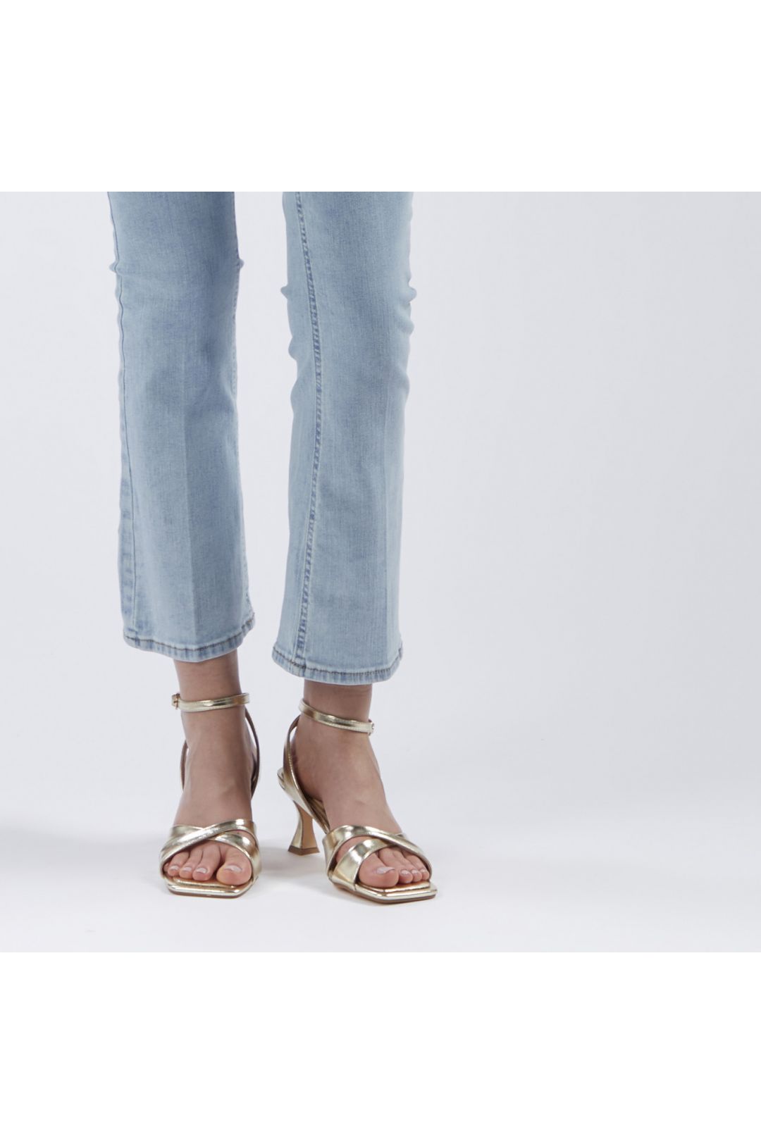 CAFèNOIR pantaloni donna jeans zampetta C7JJ1026 B010 CELESTE CHIARO estate 2024