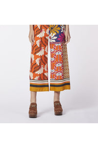 Thumbnail for CAFèNOIR pantaloni donna cropped C7JP0130 S024 fantasia MULTICOLOR estate 2023