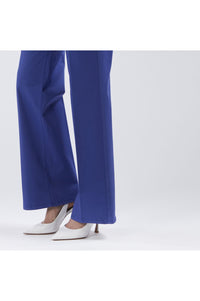 Thumbnail for CAFèNOIR pantaloni donna palazzo cotone C7JP0168 B055 BLU ROYAL estate 2024