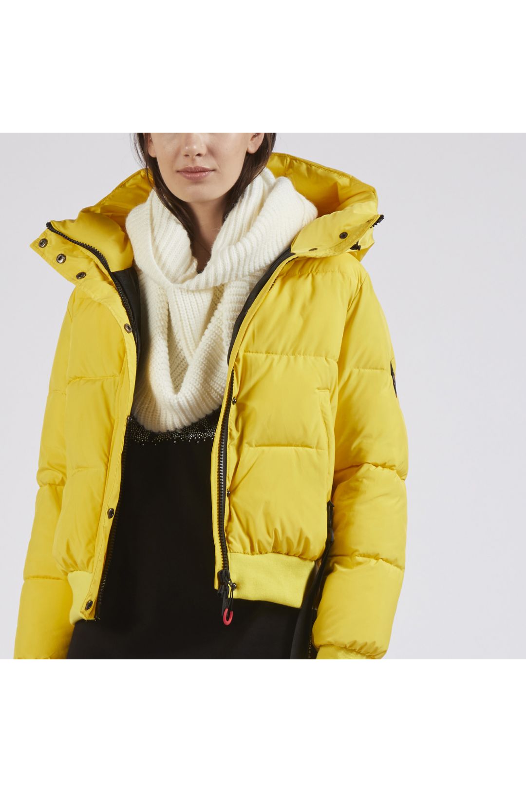 CAFèNOIR cappuccio donna passamontagna ampio C7JU0079 W001 PANNA inverno 2023