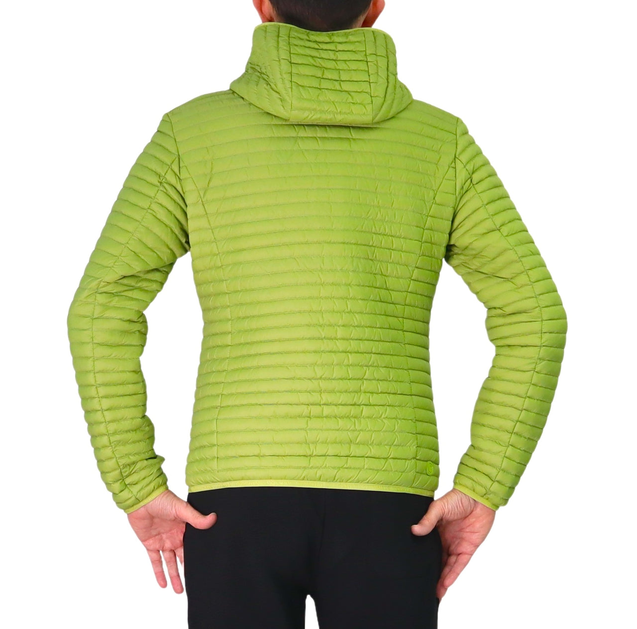 COLMAR giubbino uomo bomber cappuccio piuma leggero 1237 8VX REPUNK 727 VERDE LIME estate 2026