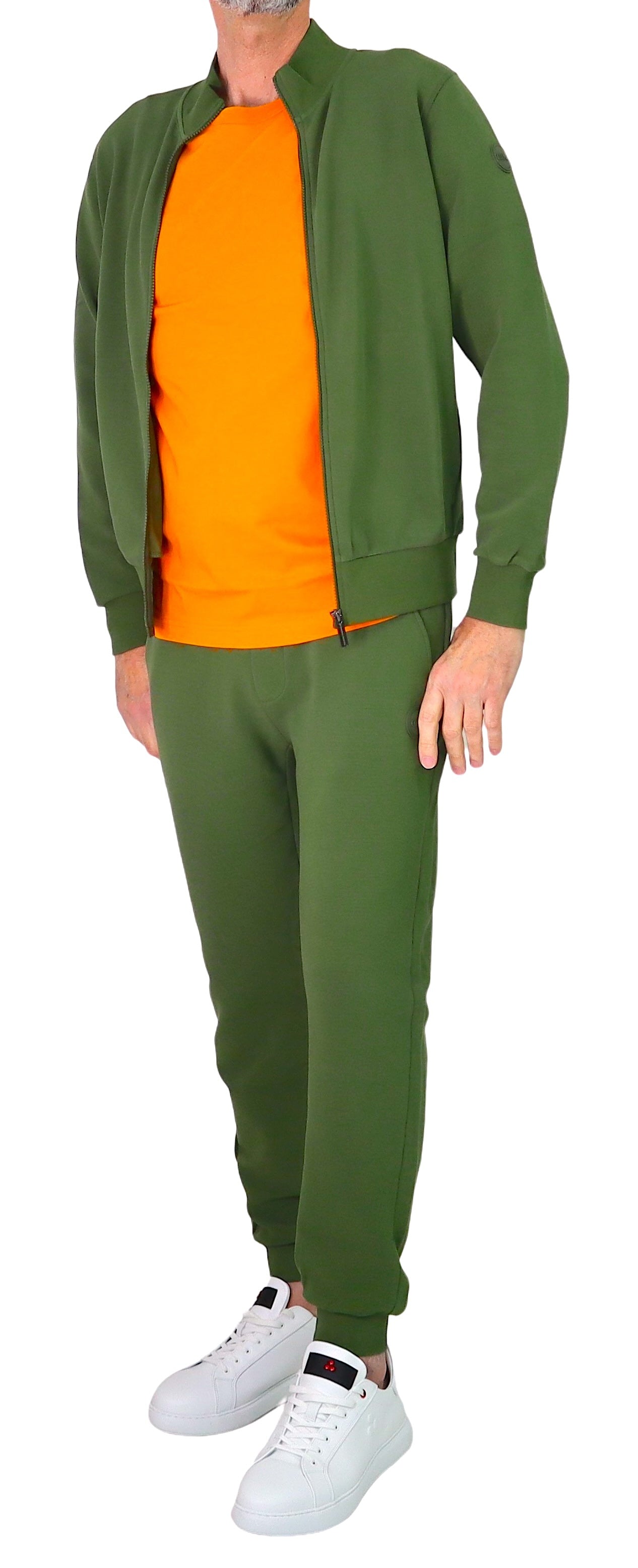 COLMAR pantaloni uomo felpa tuta cotone millerighe 6155R 1XL NOWER 769 VERDE estate 2026