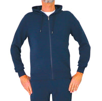 Thumbnail for COLMAR felpa uomo cappuccio full-zip cotone millerighe 6154R 1XL NOWER 68 BLU estate 2026
