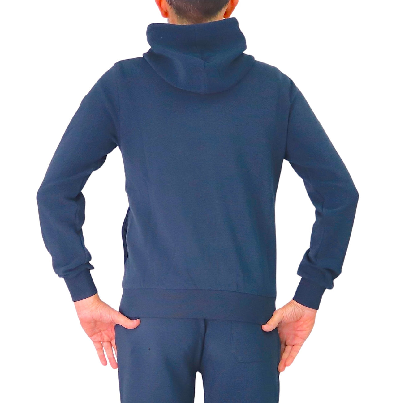 COLMAR felpa uomo cappuccio full-zip cotone millerighe 6154R 1XL NOWER 68 BLU estate 2026