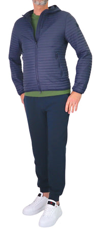 Thumbnail for COLMAR giubbino uomo bomber cappuccio piuma leggero 1237 8VX REPUNK 68 BLU estate 2026