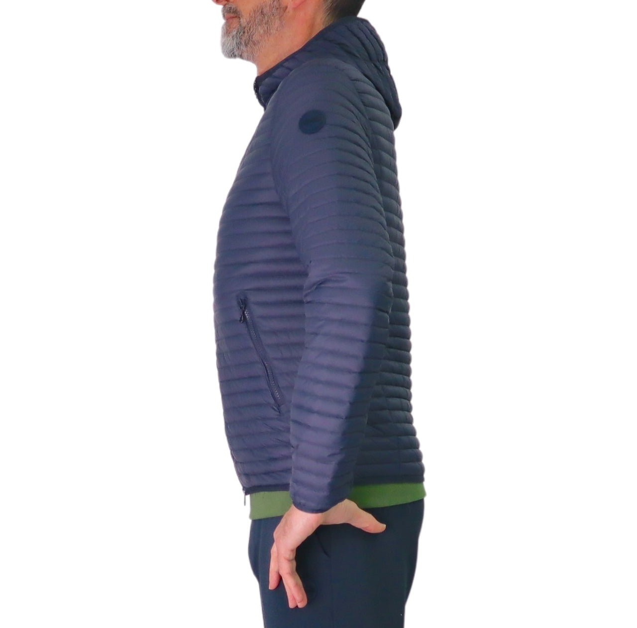 COLMAR giubbino uomo bomber cappuccio piuma leggero 1237 8VX REPUNK 68 BLU estate 2026