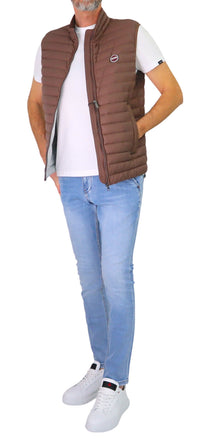Thumbnail for COLMAR gilet uomo smanicato piuma leggero 1248 8VX REPUNK 768 MARRONE estate 2026