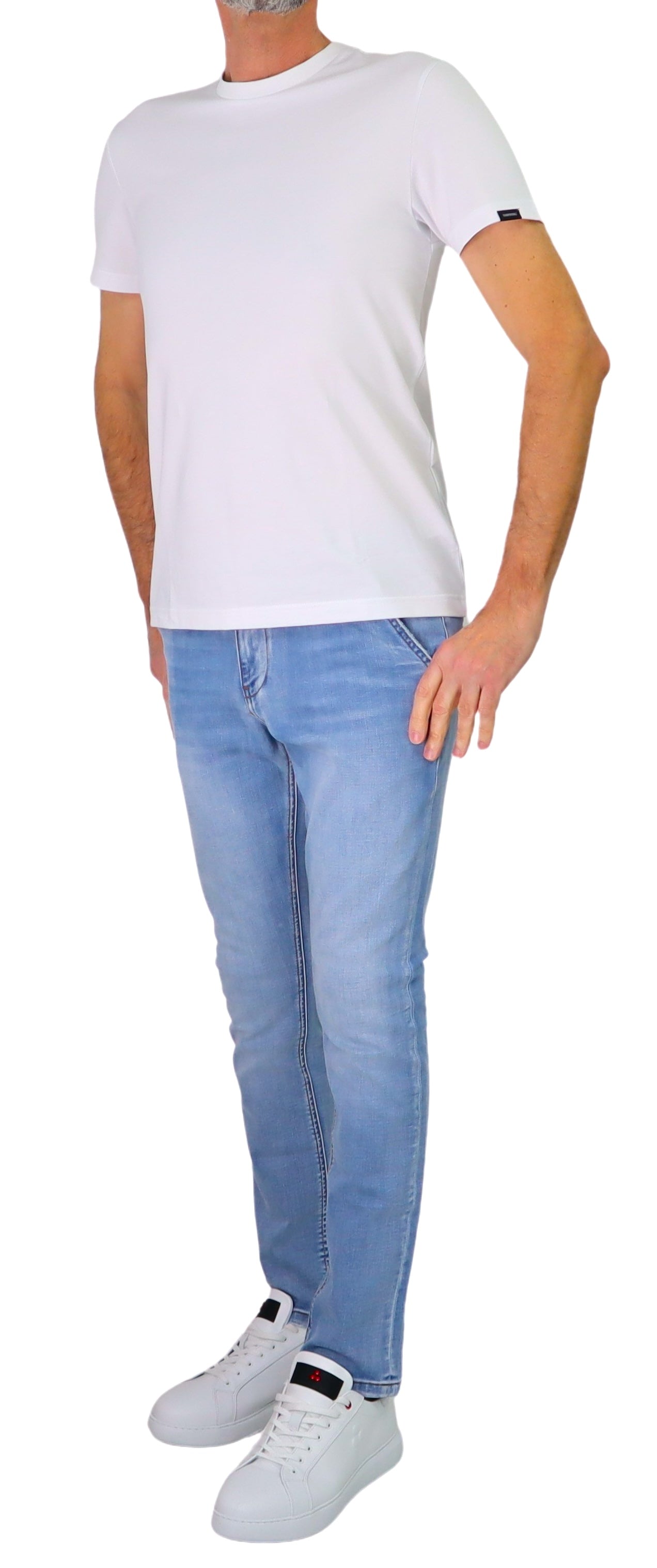 COLMAR t-shirt uomo manica corta girocollo 7530 8ZB TECHNICALITY 01 BIANCO estate 2026