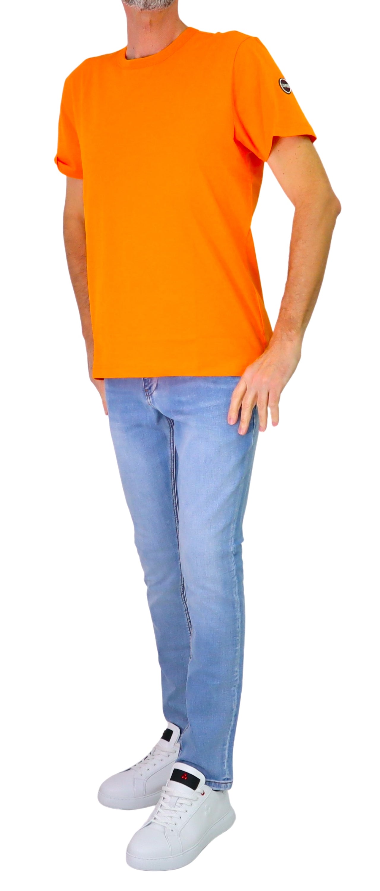 COLMAR t-shirt uomo manica corta girocollo cotone 7540 6SH FRIDA 767 ARANCIONE estate 2026