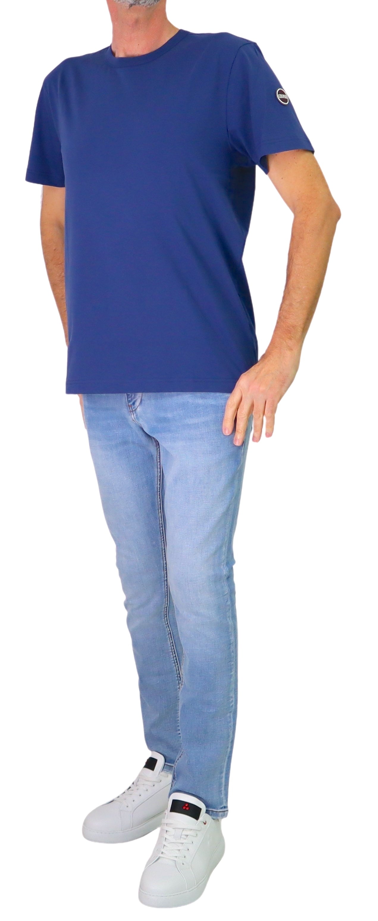COLMAR t-shirt uomo manica corta girocollo cotone 7540 6SH FRIDA 432 BLU estate 2026