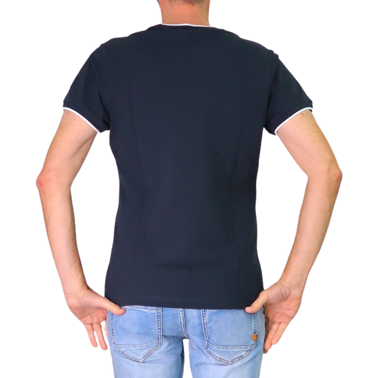 COLMAR t-shirt uomo manica corta girocollo cotone 7506R 4SH MONDAY 68 BLU estate 2026