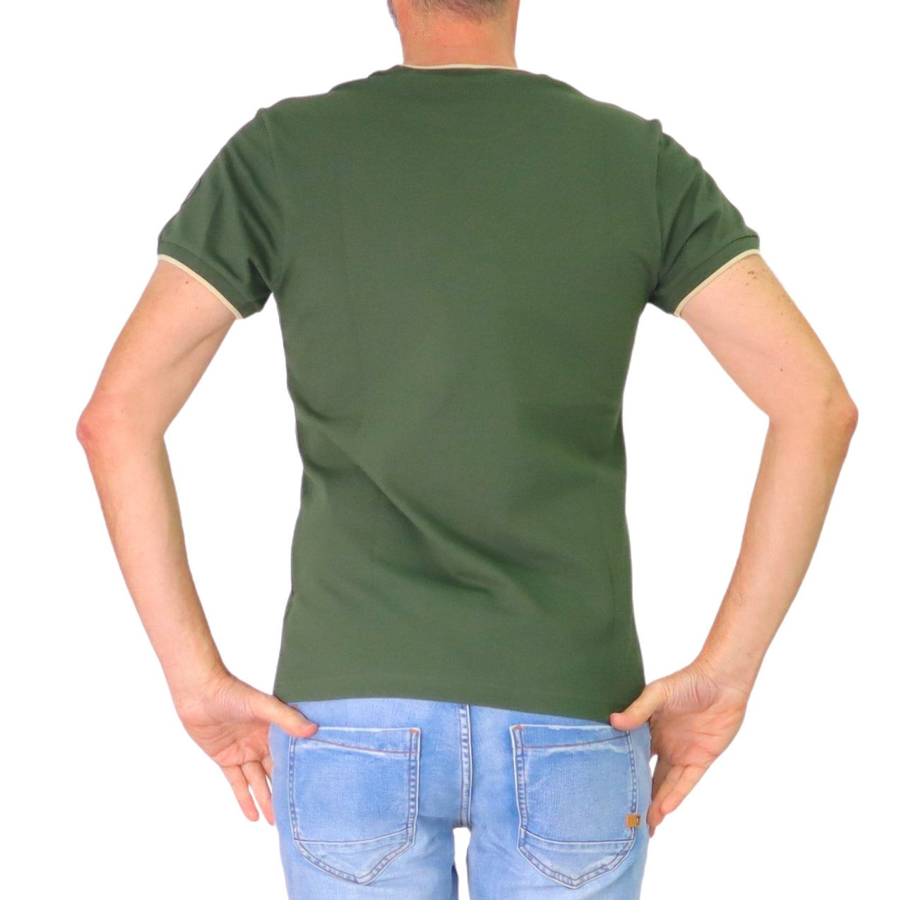 COLMAR t-shirt uomo manica corta girocollo cotone 7506R 4SH MONDAY 769 VERDE estate 2026