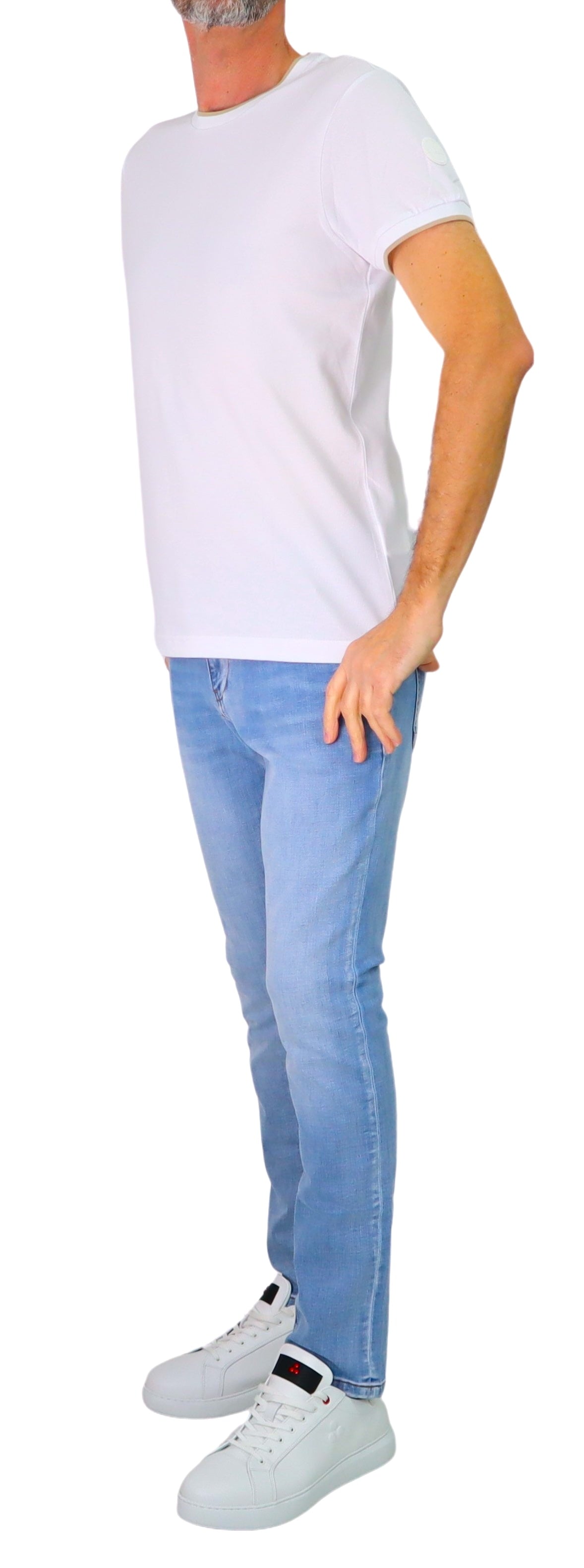 COLMAR t-shirt uomo manica corta girocollo cotone 7506R 4SH MONDAY 01 BIANCO estate 2026