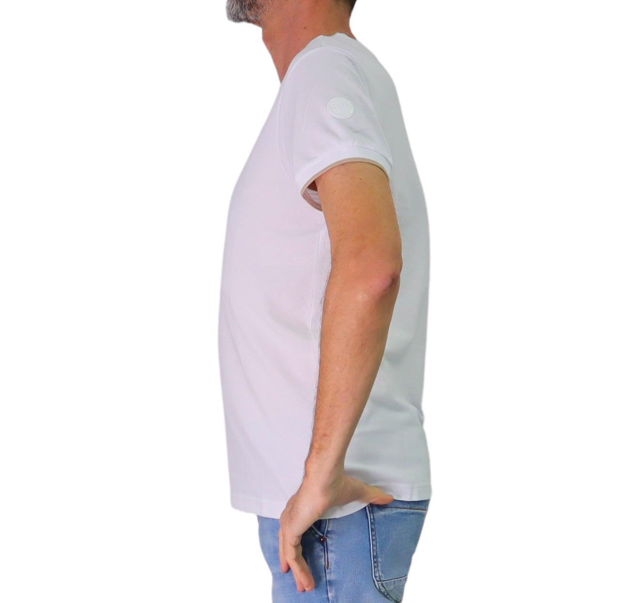 COLMAR t-shirt uomo manica corta girocollo cotone 7506R 4SH MONDAY 01 BIANCO estate 2026