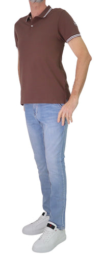 Thumbnail for COLMAR polo uomo manica corta cotone 7699 4SH MONDAY 768 MARRONE estate 2026