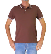 Thumbnail for COLMAR polo uomo manica corta cotone 7699 4SH MONDAY 768 MARRONE estate 2026