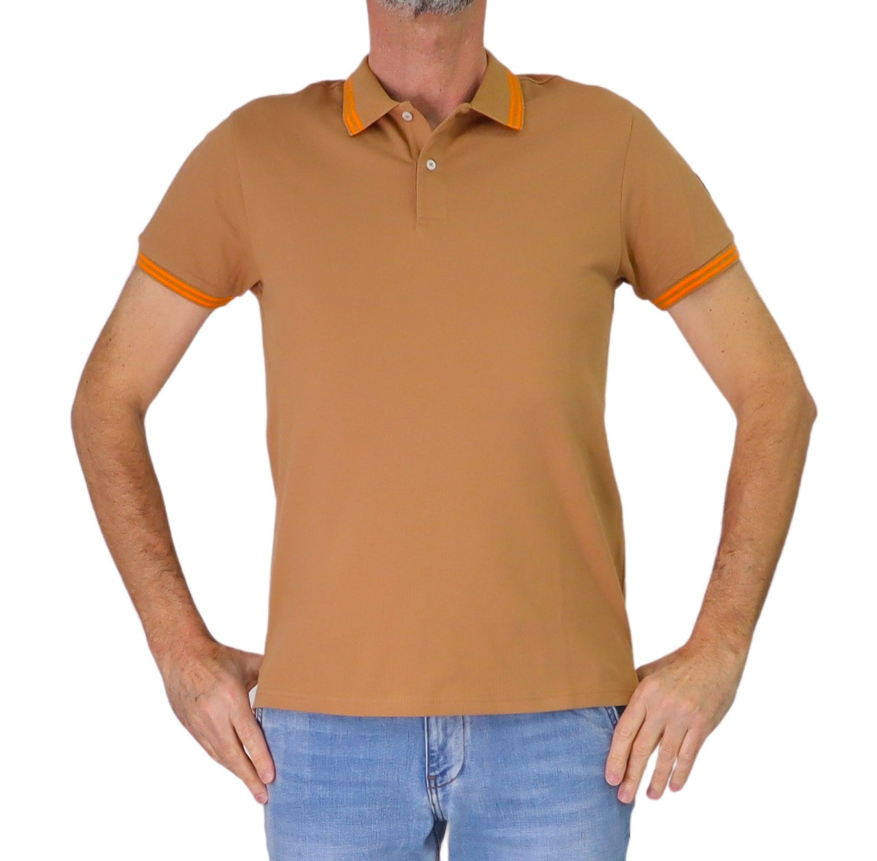 COLMAR polo uomo manica corta cotone 7699 4SH MONDAY 376 CAMMELLO estate 2026