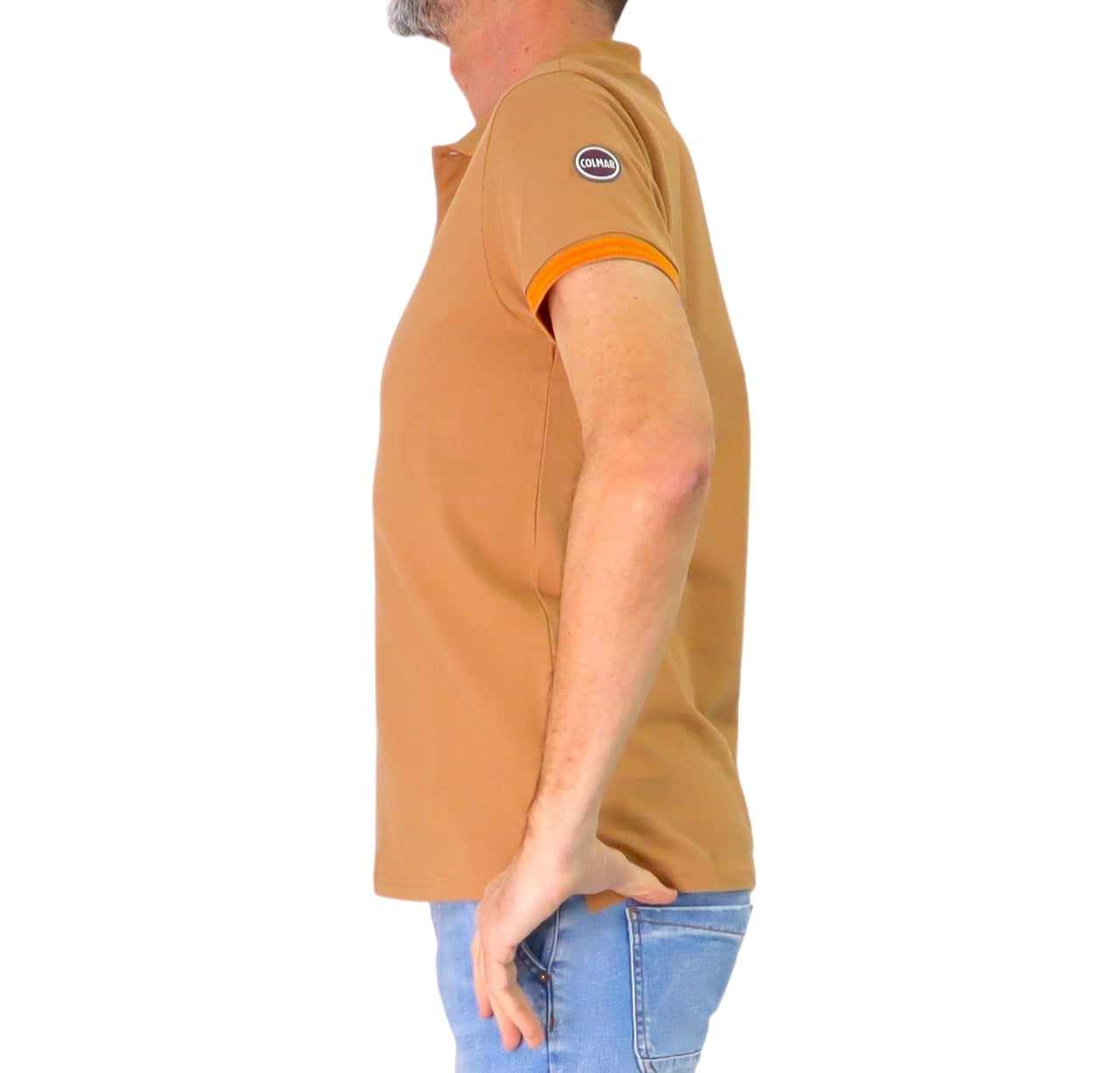 COLMAR polo uomo manica corta cotone 7699 4SH MONDAY 376 CAMMELLO estate 2026