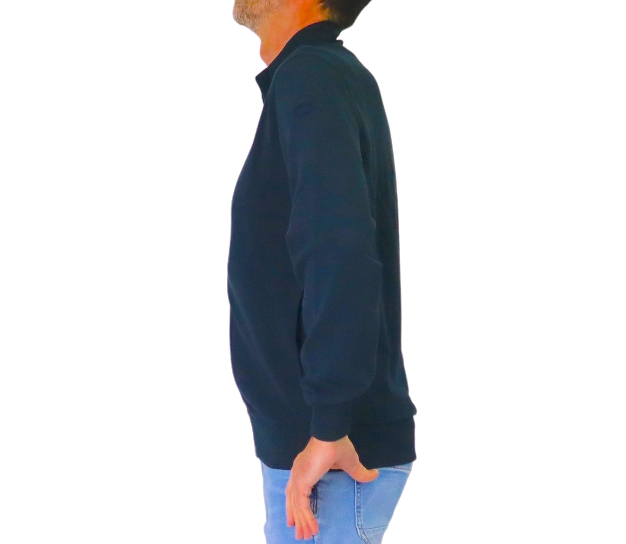 COLMAR felpa uomo full-zip cotone millerighe 6152R 1XL NOWER 68 BLU estate 2026