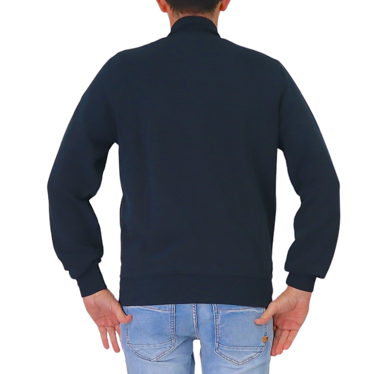 COLMAR felpa uomo full-zip cotone millerighe 6152R 1XL NOWER 68 BLU estate 2026