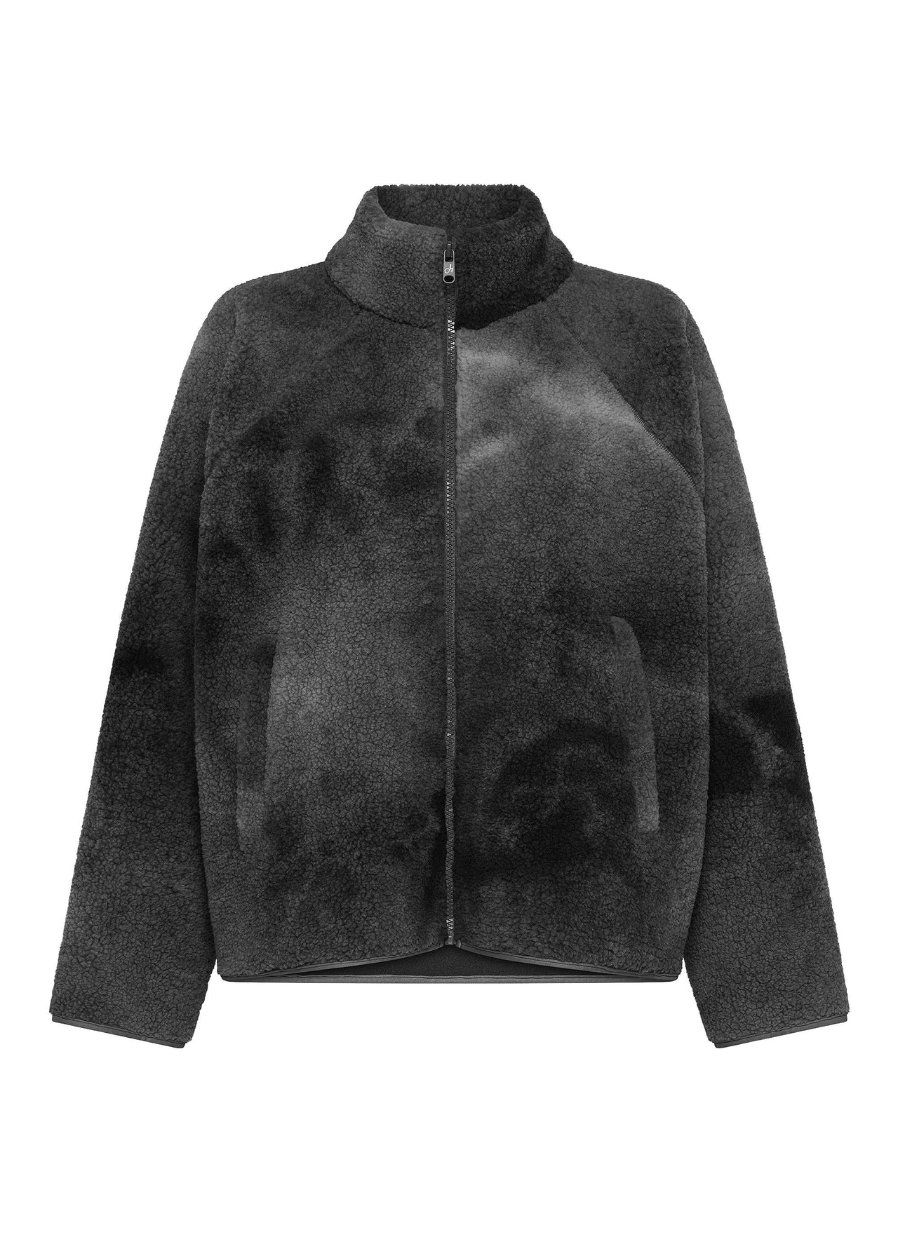 DEHA giubbotto donna giacca orsetto teddy full zip C32122 10009 GRIGIO NERO inverno 2025