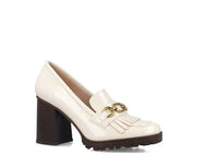 Thumbnail for MENBUR scarpe mocassino donna vernice tacco alto 24617 0006 PANNA inverno 2023