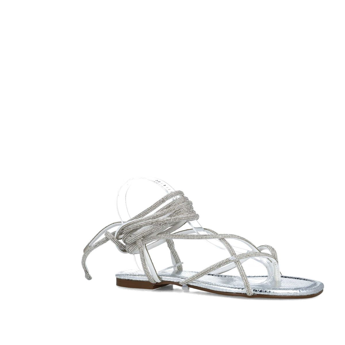 MENBUR sandali donna basso alla schiava infradito 24198 0009 ARGENTO estate 2023