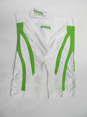 ERREA' bermuda intimo sportivo ACTIVE TENSE mod.ERGO col.BIANCO/VERDE tg.XS/S - dodo.club