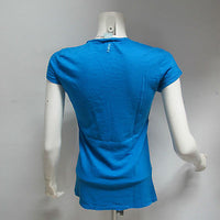 Thumbnail for DEHA t-shirt donna manica corta scollo V art.B02332 col.AZZURRO tg.L estate 2013 - dodo.club
