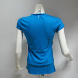 DEHA t-shirt donna manica corta scollo V art.B02332 col.AZZURRO tg.L estate 2013 - dodo.club