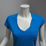 DEHA t-shirt donna manica corta scollo V art.B02332 col.AZZURRO tg.L estate 2013 - dodo.club