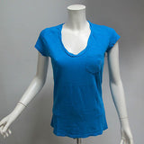 DEHA t-shirt donna manica corta scollo V art.B02332 col.AZZURRO tg.L estate 2013 - dodo.club