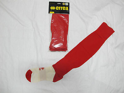 ERREA' calzettoni calcio con piede modello A410 ADULT colore ROSSO KIT da 20 PAIA - dodo.club