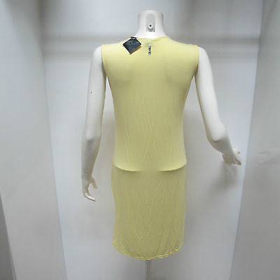 DEHA abito donna senza maniche modello D15683 colore GIALLINO estate 2015 - dodo.club - 2